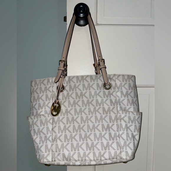Michael Kors Handbags - Michael Kors Cream Monogram Handbag